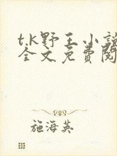 t.k野王小说全文免费阅读封面