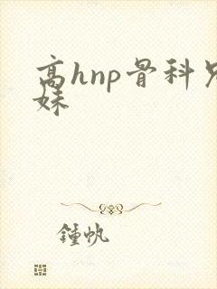 高hnp骨科兄妹封面