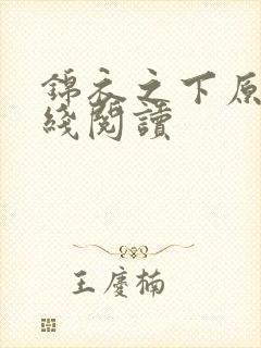锦衣之下原著在线阅读