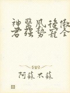 神医凰后傲娇暴君强势宠全文免费阅读