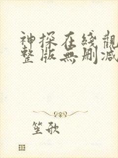 神探在线观看完整版无删减封面