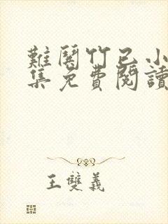 难哄竹已小说全集免费阅读