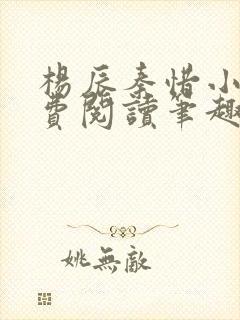 杨辰秦惜小说免费阅读笔趣阁全文封面
