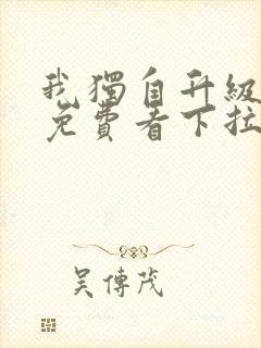 我独自升级漫画免费看下拉式封面