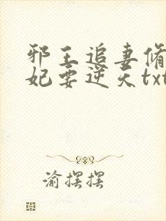 邪王追妻修罗狂妃要逆天txt封面