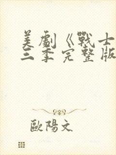 美剧《战士》第三季完整版在线观看