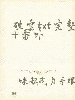 破云txt完整+番外