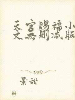 天官赐福小说全文无删减版