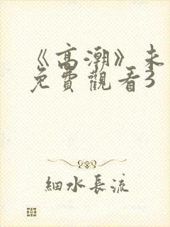 《高潮》未删减免费观看3