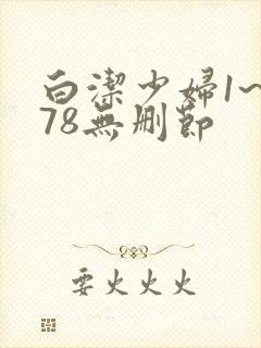 白洁少妇1~178无删节封面