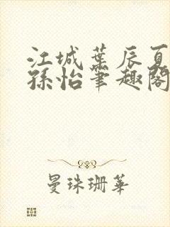 江城叶辰夏若雪孙怡笔趣阁封面