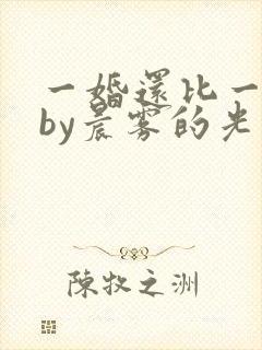 一婚还比一婚高by晨雾的光小说免费阅读