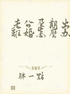 老公孕期出轨要离婚怎么办我不想离