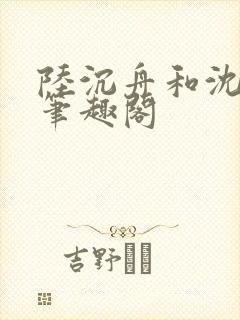 陆沉舟和沈意欢笔趣阁