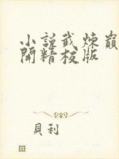小说武炼巅峰杨开精校版