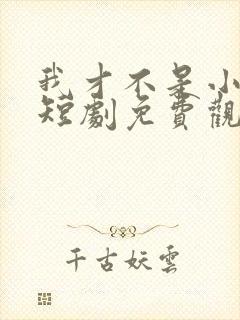 我才不是小可怜短剧免费观看全集封面