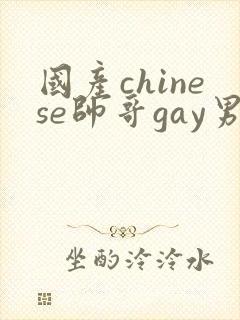 国产chinese帅哥gay男男