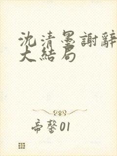 沈清墨谢辞后续大结局