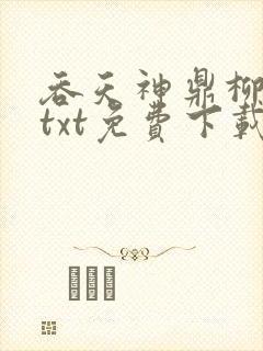 吞天神鼎柳无邪txt免费下载
