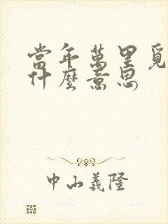 当年万里觅封侯什么意思