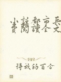 小说都市兵王免费阅读全文