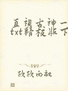 直视古神一整年txt精校版下载