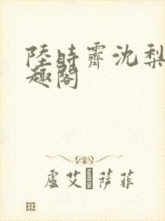陆时霁沈梨初笔趣阁封面