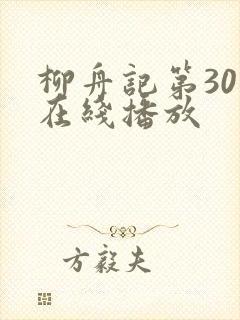 柳舟记第30集在线播放