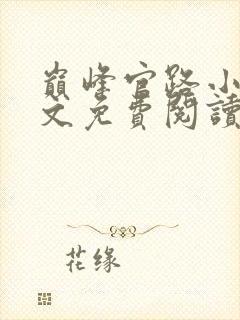 巅峰官路小说全文免费阅读无弹窗