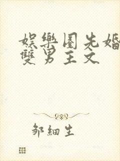 娱乐圈先婚后爱双男主文封面