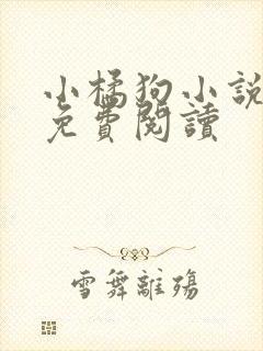 小橘狗小说全文免费阅读