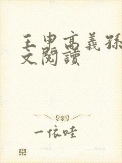 王申高义孙倩全文阅读
