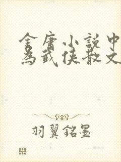 金庸小说中被誉为武侠散文诗的是封面
