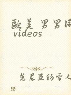 欧美 男男同性 videos