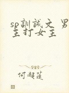 sp训诫文 男主打女主