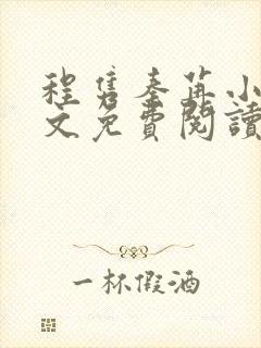 程隽秦苒小说全文免费阅读封面