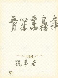 无心爱良夜任明月落西楼什么意思