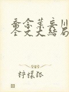 乔念叶妄川小说全文大结局