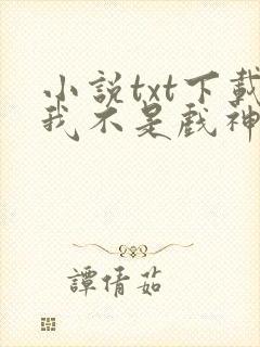 小说txt下载我不是戏神
