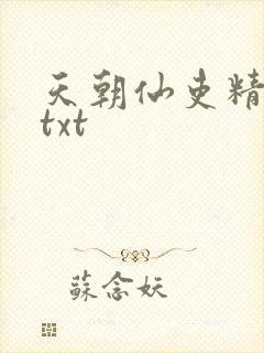 天朝仙吏精校版txt