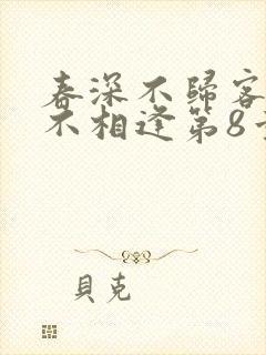 春深不归客清梦不相逢第8章