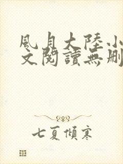风月大陆小说全文阅读无删减