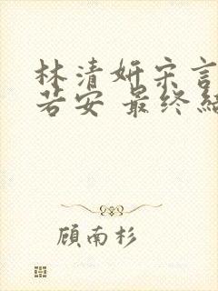 林清妍宋言津温若安 最终结局封面
