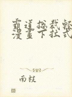 霸道总裁轻轻爱漫画下拉式