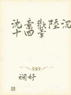 沈意欢陆沉舟第十四章