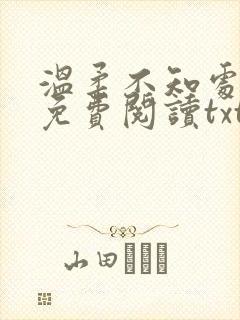 温柔不知处小说免费阅读txt封面