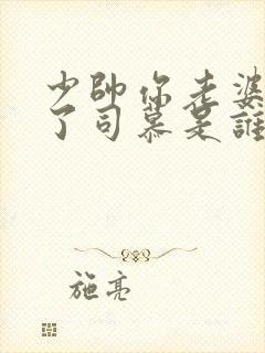 少帅你老婆又跑了司慕是谁杀的