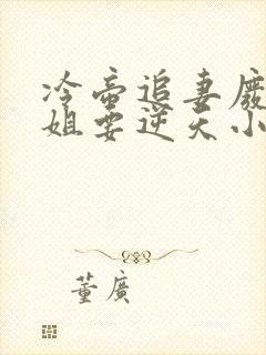 冷帝追妻废材小姐要逆天小说完整