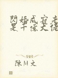 闪婚成宠老公竟是千亿大佬免费阅读