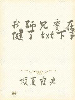 我师兄实在太稳健了 txt下载